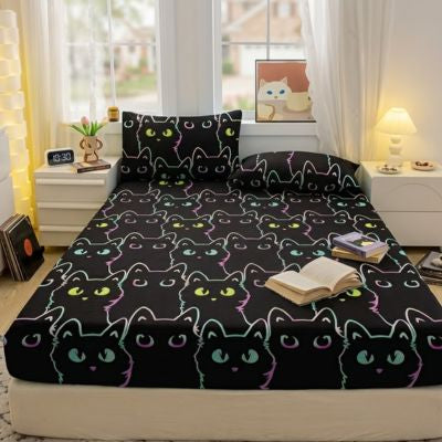 Drap housse chat noir 75b8f81e