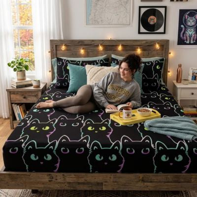 Drap housse imprimer fond noir d6d4f11f